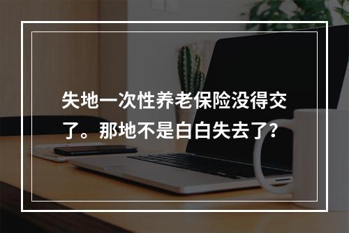 失地一次性养老保险没得交了。那地不是白白失去了？