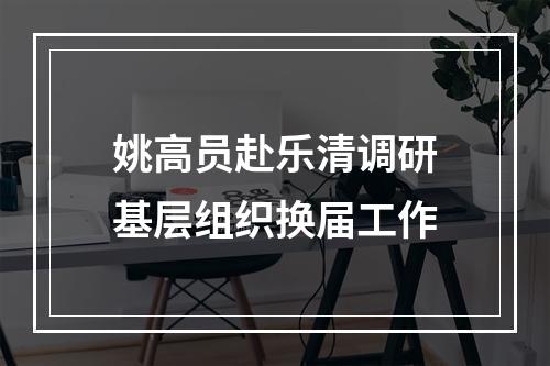 姚高员赴乐清调研基层组织换届工作