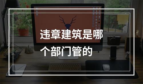 违章建筑是哪个部门管的