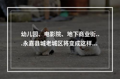 幼儿园、电影院、地下商业街...永嘉县城老城区将变成这样！