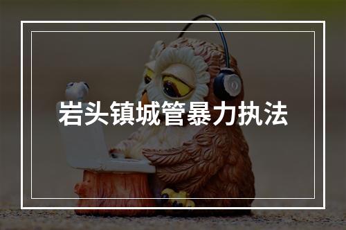 岩头镇城管暴力执法