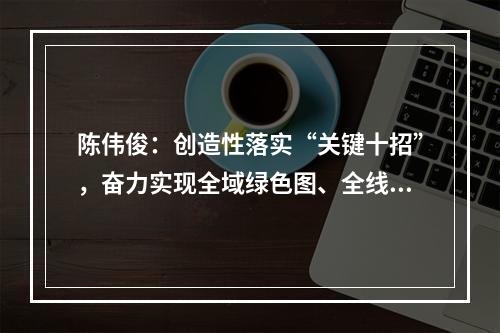陈伟俊：创造性落实“关键十招”，奋力实现全域绿色图、全线满堂红