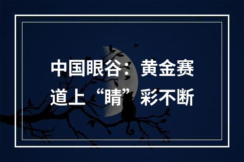 中国眼谷：黄金赛道上“睛”彩不断
