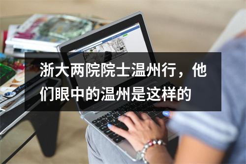 浙大两院院士温州行，他们眼中的温州是这样的