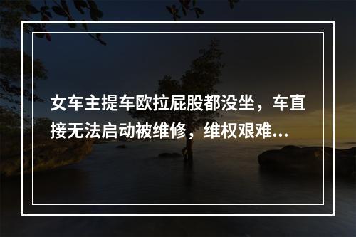 女车主提车欧拉屁股都没坐，车直接无法启动被维修，维权艰难，欧拉官网神回复