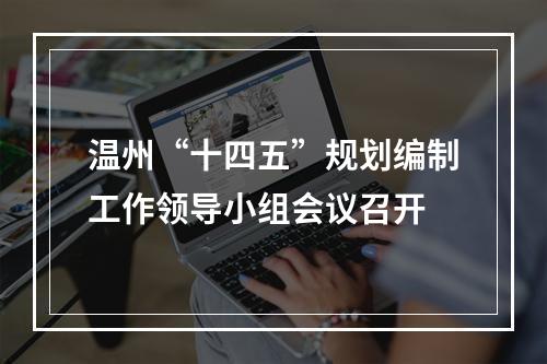 温州“十四五”规划编制工作领导小组会议召开