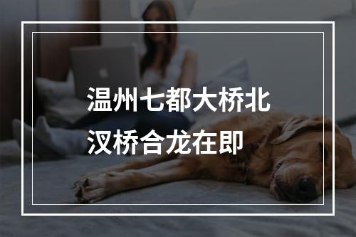 温州七都大桥北汊桥合龙在即