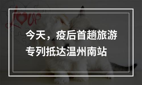 今天，疫后首趟旅游专列抵达温州南站