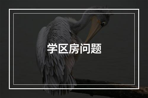 学区房问题