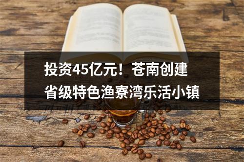 投资45亿元！苍南创建省级特色渔寮湾乐活小镇