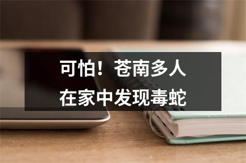 可怕！苍南多人在家中发现毒蛇