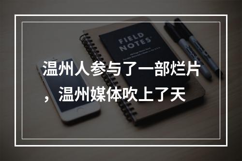 温州人参与了一部烂片，温州媒体吹上了天