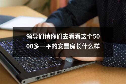 领导们请你们去看看这个5000多一平的安置房长什么样