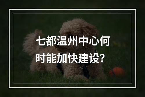 七都温州中心何时能加快建设？