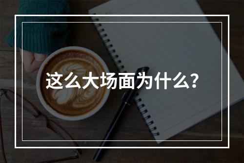 这么大场面为什么？
