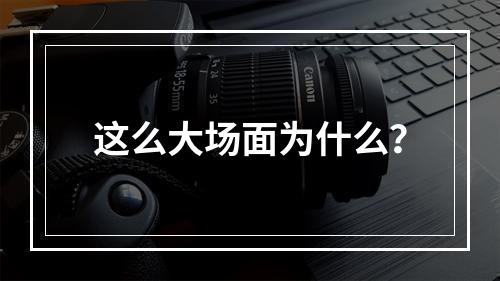 这么大场面为什么？