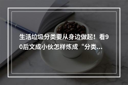 生活垃圾分类要从身边做起！看90后文成小伙怎样炼成“分类高手”