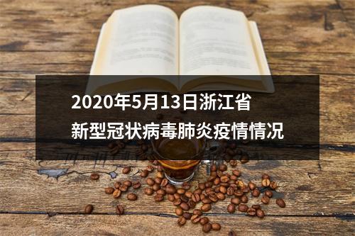 2020年5月13日浙江省新型冠状病毒肺炎疫情情况