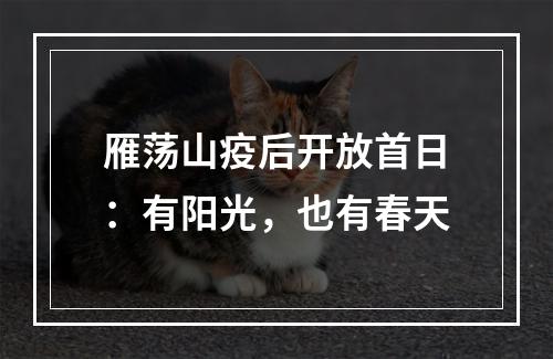 雁荡山疫后开放首日：有阳光，也有春天