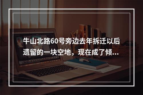 牛山北路60号旁边去年拆迁以后遗留的一块空地，现在成了倾到拉圾和随地大小便的场所