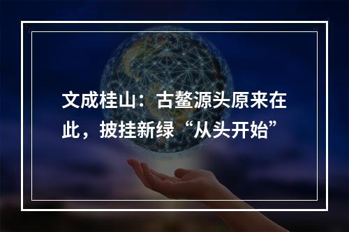 文成桂山：古鳌源头原来在此，披挂新绿“从头开始”