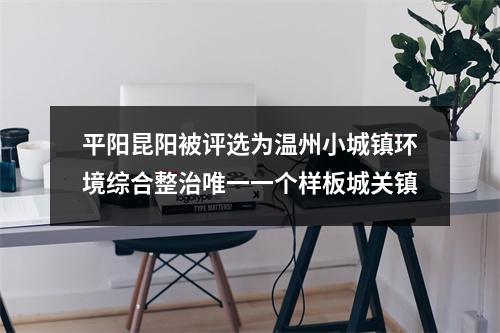 平阳昆阳被评选为温州小城镇环境综合整治唯一一个样板城关镇