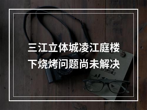 三江立体城凌江庭楼下烧烤问题尚未解决