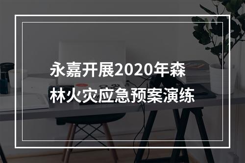 永嘉开展2020年森林火灾应急预案演练