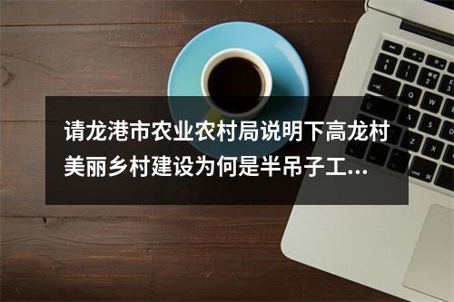 请龙港市农业农村局说明下高龙村美丽乡村建设为何是半吊子工程？