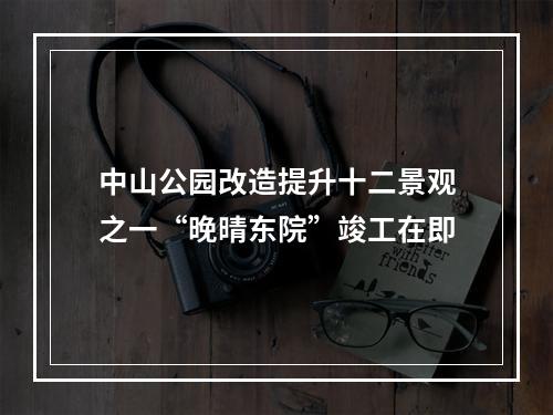 中山公园改造提升十二景观之一“晚晴东院”竣工在即