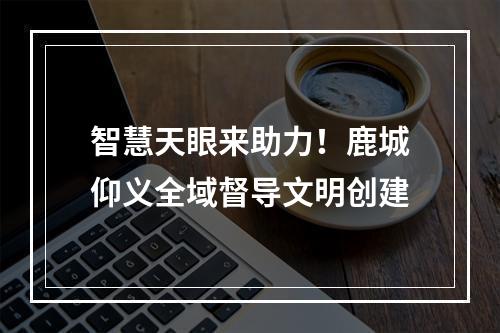 智慧天眼来助力！鹿城仰义全域督导文明创建