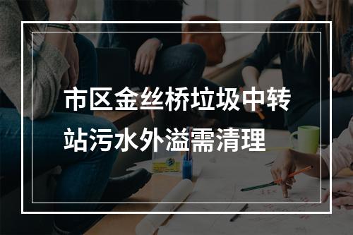 市区金丝桥垃圾中转站污水外溢需清理