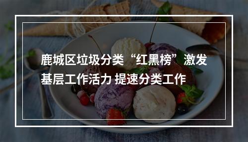 鹿城区垃圾分类“红黑榜”激发基层工作活力 提速分类工作