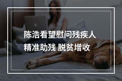 陈浩看望慰问残疾人 精准助残 脱贫增收