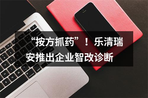 “按方抓药”！乐清瑞安推出企业智改诊断