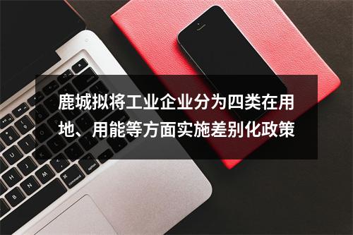 鹿城拟将工业企业分为四类在用地、用能等方面实施差别化政策