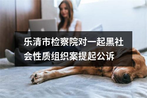 乐清市检察院对一起黑社会性质组织案提起公诉