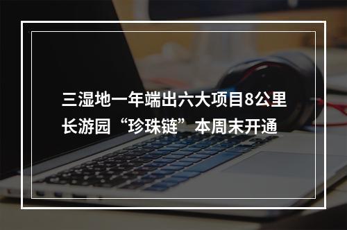 三湿地一年端出六大项目8公里长游园“珍珠链”本周末开通