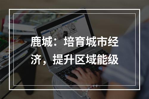 鹿城：培育城市经济，提升区域能级