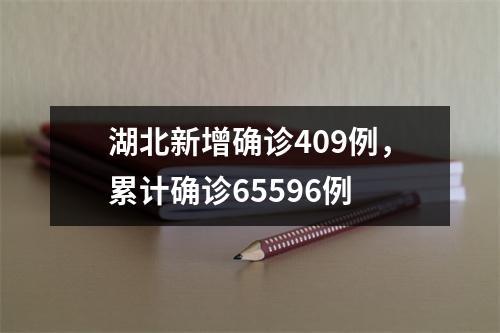 湖北新增确诊409例，累计确诊65596例