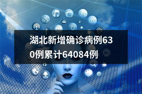 湖北新增确诊病例630例累计64084例