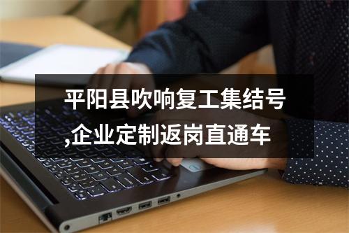 平阳县吹响复工集结号,企业定制返岗直通车