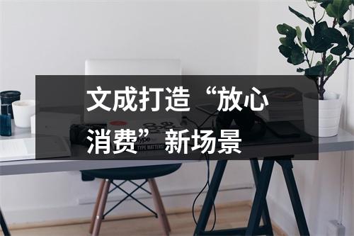 文成打造“放心消费”新场景
