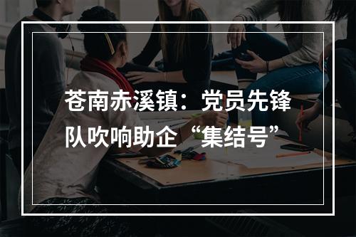 苍南赤溪镇：党员先锋队吹响助企“集结号”
