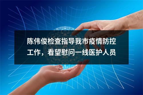 陈伟俊检查指导我市疫情防控工作，看望慰问一线医护人员