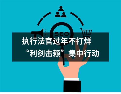 执行法官过年不打烊 “利剑击赖”集中行动