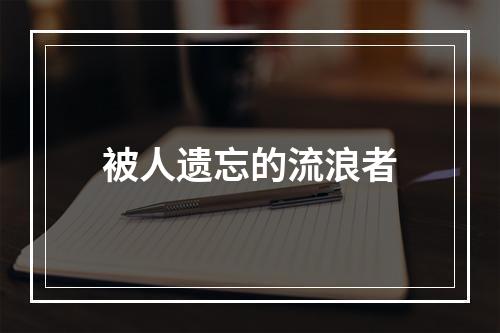 被人遗忘的流浪者