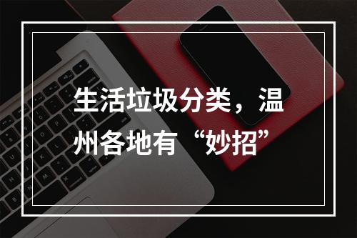 生活垃圾分类，温州各地有“妙招”