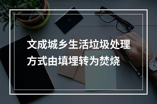 文成城乡生活垃圾处理方式由填埋转为焚烧
