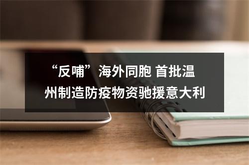 “反哺”海外同胞 首批温州制造防疫物资驰援意大利